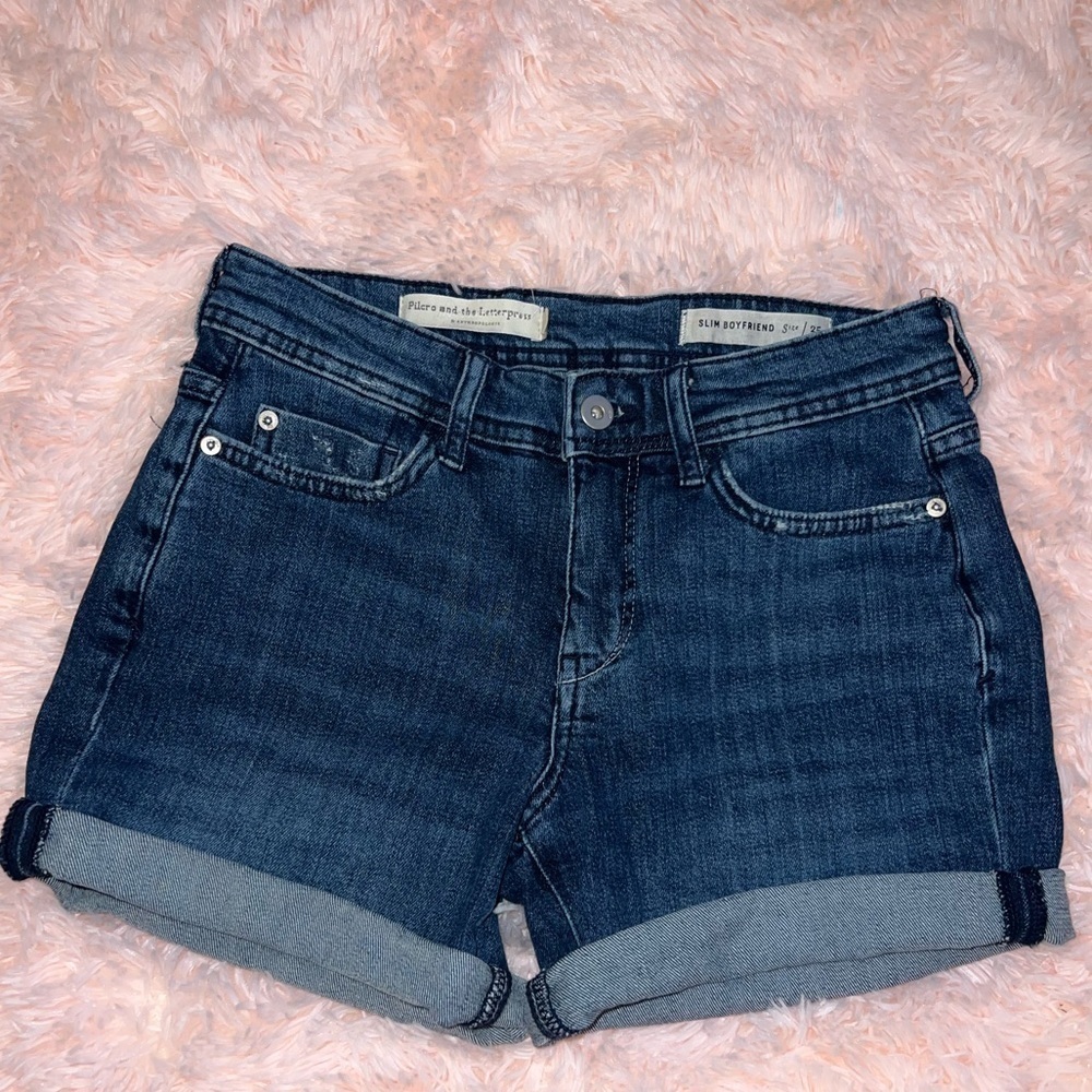 Anthropologie Pilcro and the Letterpress Slim-boyfriend Jean Shorts